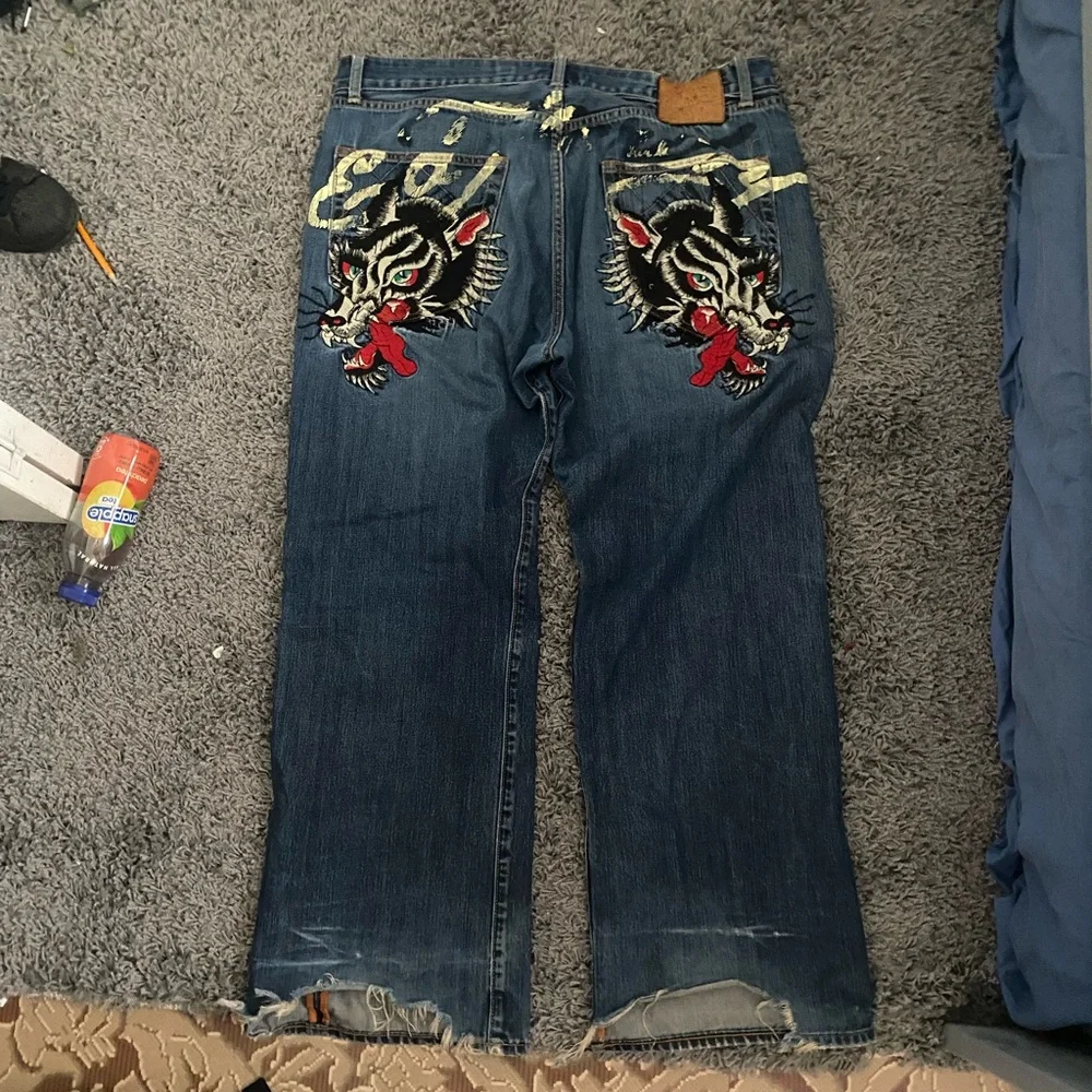 Ed Hardy | Jeans | Vintage Y2k Ed Hardy Graphic Jeans | Poshmark